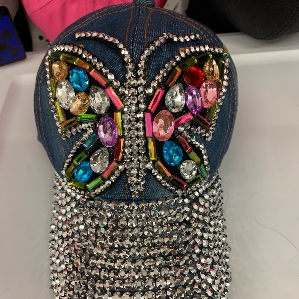Butterfly gems hat